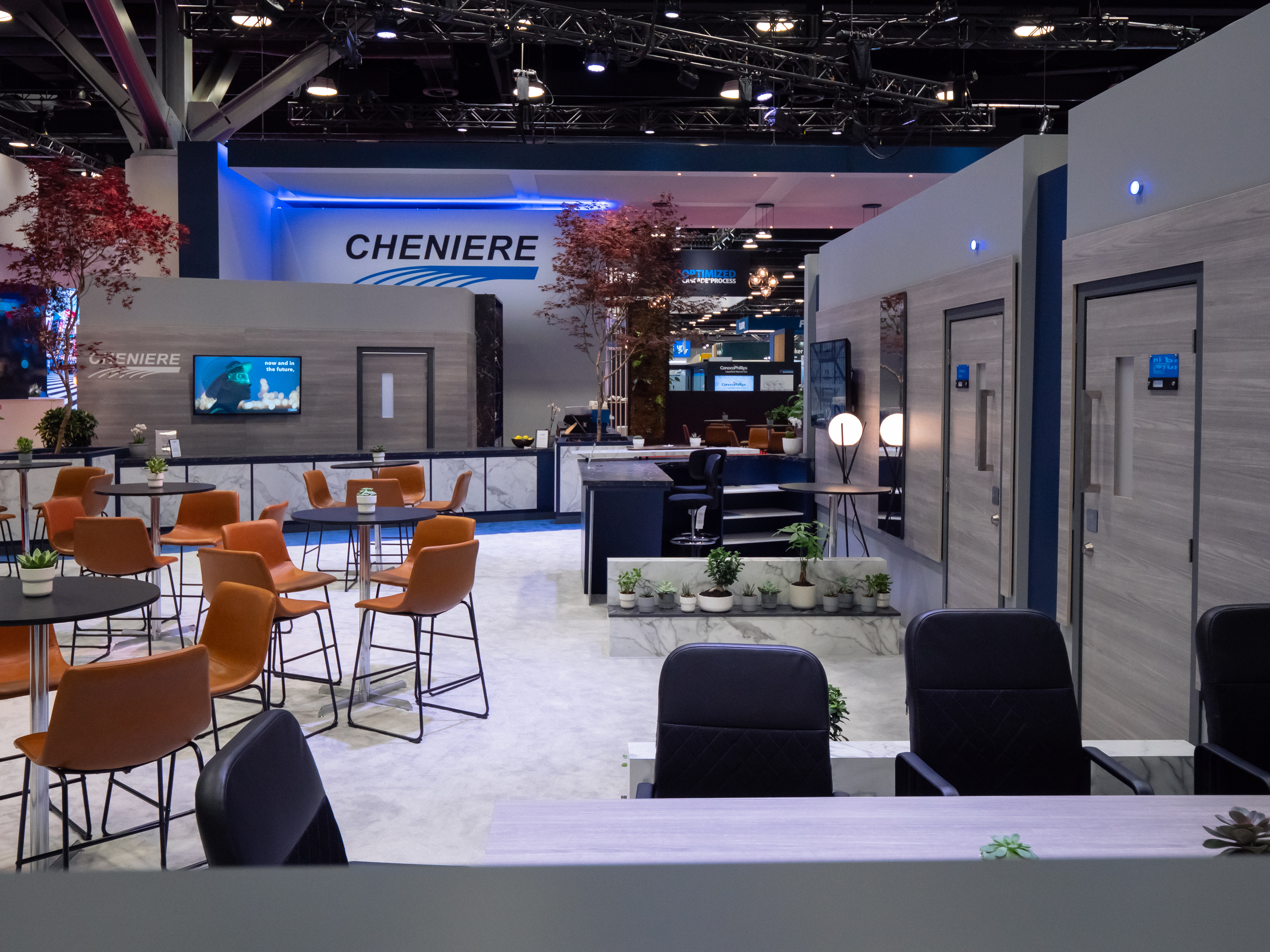 Sequoia trade show booth interior for financial services activation